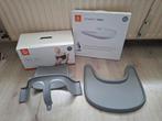 Stokke babyset + tray tripp trapp grijs, Kinderen en Baby's, Kinderstoelen, Ophalen of Verzenden, Zo goed als nieuw, Meegroeistoel