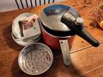Silit Sicomatic 6,5L snelkookpan met accessoires, Kookpan of Snelkookpan, Ophalen of Verzenden, Zo goed als nieuw, Rvs