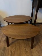Ikea Stockholm Nesting bijzettafels, Minder dan 45 cm, Zo goed als nieuw, Ovaal, Hout