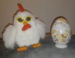 1986 Elektrische stoere kip Paas ei Pasen decoratie, Ophalen of Verzenden