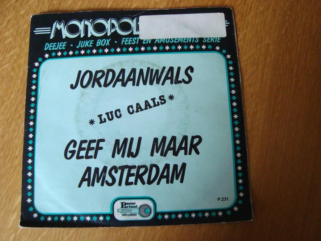 Luc caals - jordaanwals, Ophalen of Verzenden, Zo goed als nieuw, Nederlandstalig, Single
