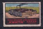 X183A)  Kwatta Breda vignet chocolade en cacao fabriek, Ophalen of Verzenden, T/m 1940, Postfris