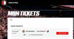 1 Ticket Feyenoord - Utrecht vak D, Tickets en Kaartjes, Losse kaart, Eén persoon, Oktober