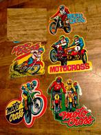Moto Cross Motocross motor race vintage stickers set sticker, Ophalen of Verzenden, Zo goed als nieuw, Overige typen