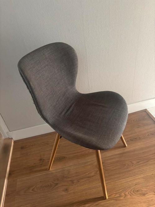 2x Leen Bakker stoel, Huis en Inrichting, Stoelen, Zo goed als nieuw, Twee, Stof, Bruin, Ophalen