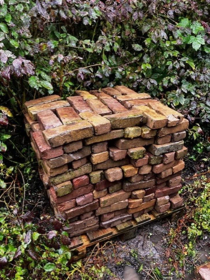 Oude klinkers, genoeg voor 3 m², zie foto's, Tuin en Terras, Tegels en Klinkers, Gebruikt, Klinkers, Overige materialen, Minder dan 5 m²
