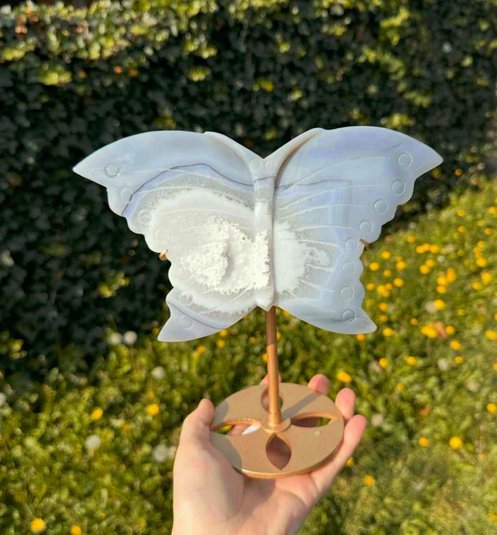 Prachtige agaat vlinder!, Verzamelen, Mineralen en Fossielen, Ophalen of Verzenden