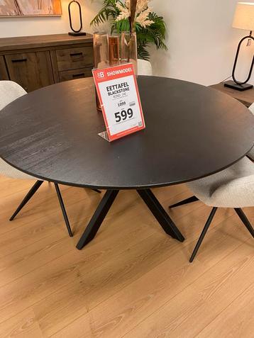 NU OF NOOIT! Prachtige ronde eiken eettafel 140cm beschikbaar voor biedingen