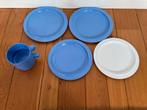 6 delig vintage Mepal serviesgoed., Caravans en Kamperen, Kampeeraccessoires, Ophalen of Verzenden, Gebruikt