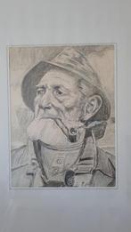 STOERE ZEEMAN TEKENING INGELIJST, Antiek en Kunst, Ophalen of Verzenden