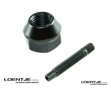 Wheelstud draadwielbout 80mm zwart bmw e30 e21 e36 e46 etc beschikbaar voor biedingen