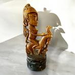 Vintage Batak  houten beeld uit Sumatra., Antiek en Kunst, Ophalen of Verzenden