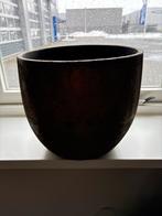 Grote Gouden Bloempot, Rond, Binnen, Zo goed als nieuw, Minder dan 40 cm