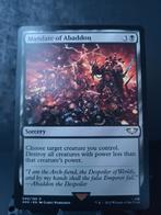 MTG Mandate of abaddon, Ophalen of Verzenden, Zo goed als nieuw, Losse kaart