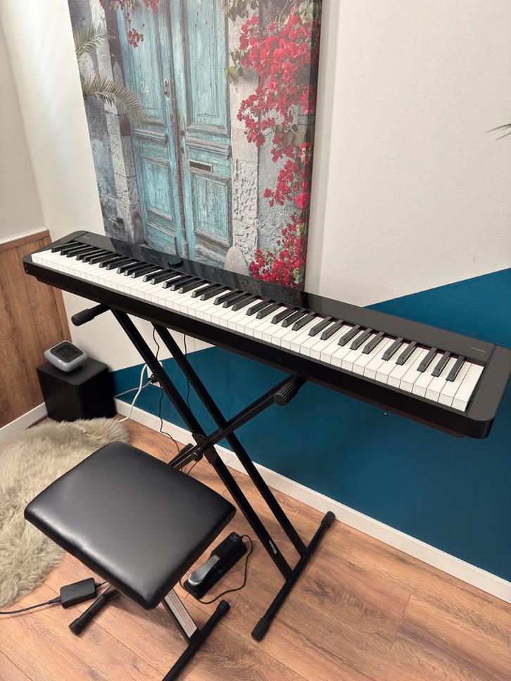 Casio PX-S5000 inclusief standaard, kruk, pedaal, hoes, Muziek en Instrumenten, Piano's, Zo goed als nieuw, Zwart, Ophalen