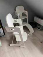 Een witte Prenatal kinderstoel, Kinderen en Baby's, Ophalen, Gebruikt, Meegroeistoel, Afneembaar eetblad