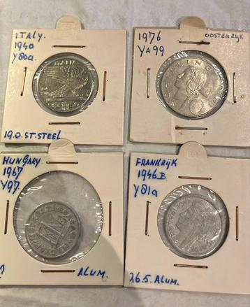 Collectie Oude Munten - Italië, Oostenrijk, Hongarije, Frank beschikbaar voor biedingen