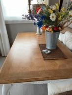 Antieke tafel hardhout 90x160 tot 250 uitschuifbaar, Ophalen of Verzenden