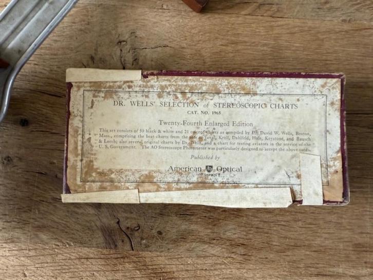 Dr. Wells "Stereoscopic Charts"  &  Perfecscope Stereoscope, Antiek en Kunst, Antiek | Gereedschap en Instrumenten, Ophalen of Verzenden