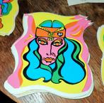 BP Stickers Jaren 70 Hippie Psychedelisch - Set van 5, Ophalen of Verzenden, Gebruikt, Auto of Motor