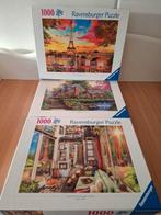 3 Ravenburger puzzels 1000 stukjes, Ophalen of Verzenden, 500 t/m 1500 stukjes, Zo goed als nieuw