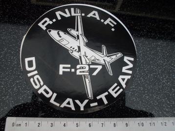 sticker rnlaf display-team F-27 logo leger KLu embleem beschikbaar voor biedingen
