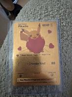 Gouden Pikachu Pokemon Kaart - I Choose You, Ophalen of Verzenden, Zo goed als nieuw, Losse kaart, Foil