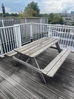 Picknick tafel 6 personen, Tuin en Terras, Ophalen, Gebruikt, Rechthoekig