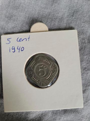 5 cent 1940 beschikbaar voor biedingen