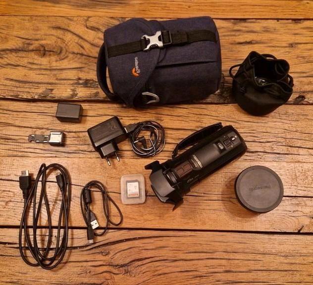 Complete Panasonic hc-vx980 4K videocamera met groothoeklens, Audio, Tv en Foto, Videocamera's Digitaal, Zo goed als nieuw, Camera