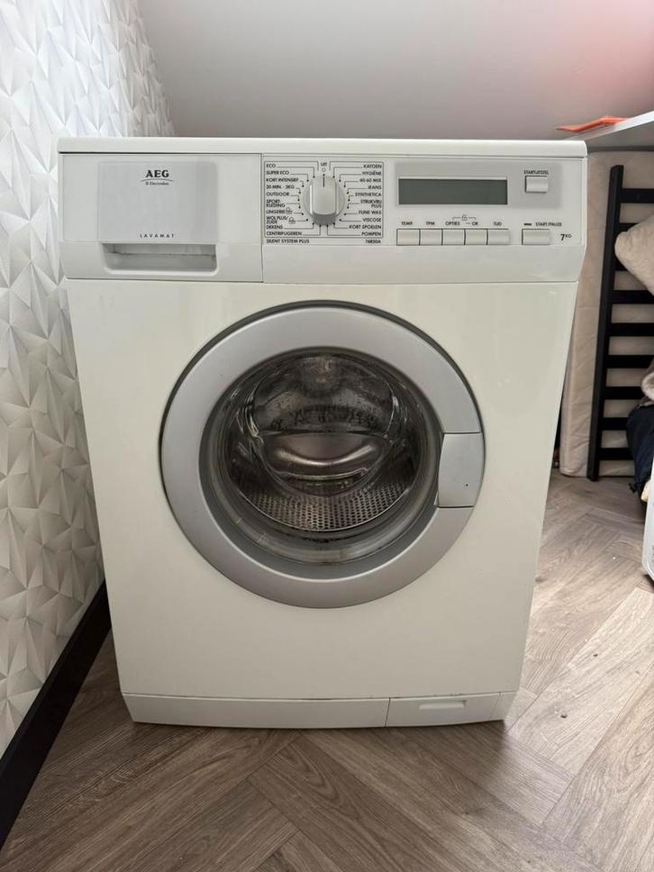 aeg lavamat 74850a silent system plus, Witgoed en Apparatuur, Wasmachines, Gebruikt, Voorlader, 6 tot 8 kg, 85 tot 90 cm, 1200 tot 1600 toeren