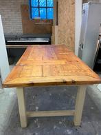 Unieke houten tafel, VanFraai design, Huis en Inrichting, Tafels | Eettafels, Ophalen, Gebruikt, 50 tot 100 cm, Vijf personen of meer