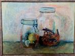 Mooi schilderij met stilleven van 2 weckpotten, Antiek en Kunst, Ophalen of Verzenden