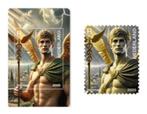 Cryptostamp GEEL Hermes NL 2025  (oplage 1005 stuks), Postzegels en Munten, Postzegels | Nederland, Verzenden, Na 1940, Postfris