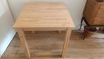 Houten eettafel, Ophalen, Zo goed als nieuw, Vierkant, 50 tot 100 cm