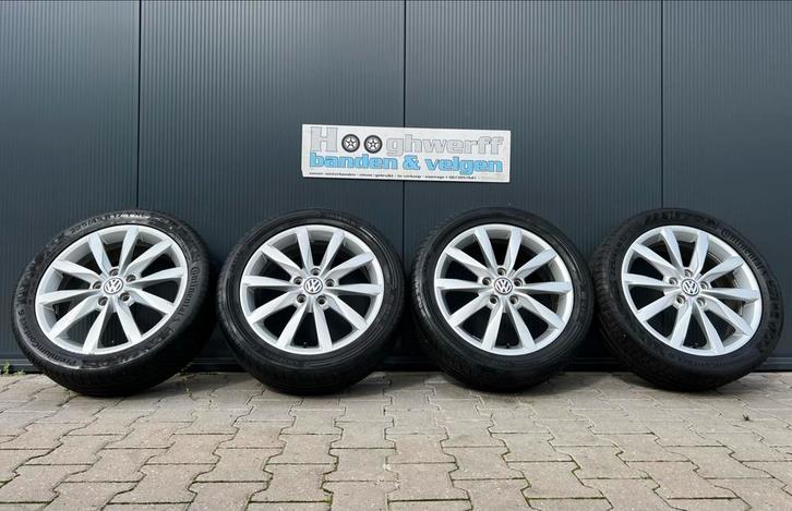 VW Golf 7 Dijon 17 inch velgen met zomerbanden, Auto-onderdelen, Banden en Velgen, Banden en Velgen, Zomerbanden, 17 inch, 225 mm