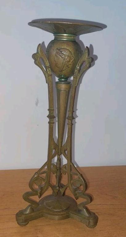 Antieke empire franse kandelaar, Antiek en Kunst, Antiek | Kandelaars, Koper of Brons, Ophalen of Verzenden