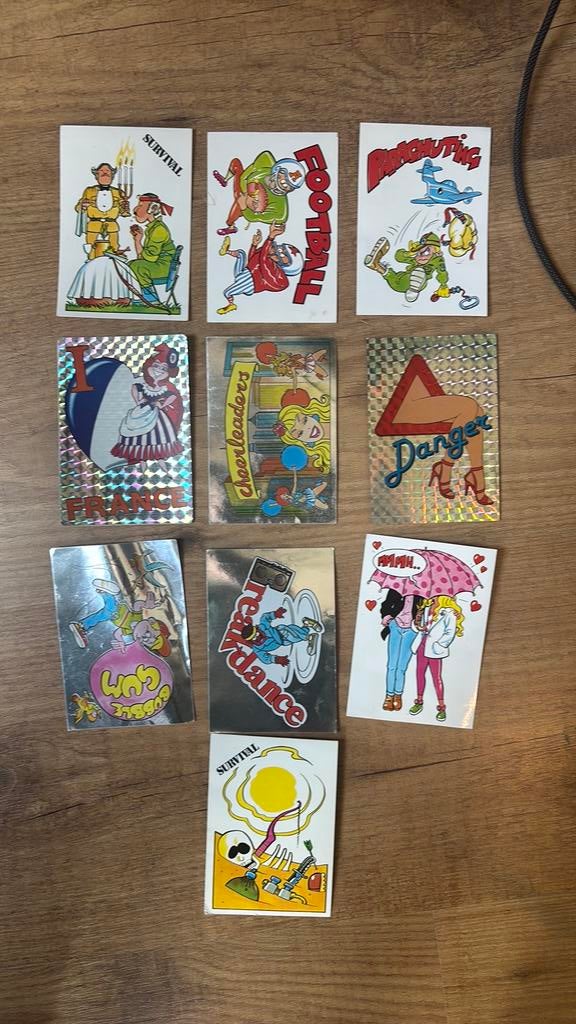 Oude panini Fantastickers, Ophalen of Verzenden, Zo goed als nieuw, Meerdere stickers