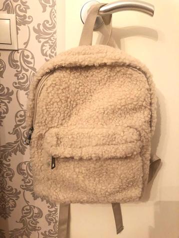 Teddy rugtas medium crème NIEUW beschikbaar voor biedingen