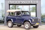 Land rover DEFENDER 90 *BENZINE*SOFTTOP*TOPSTAAT*6PERSOONS*E, Gebruikt, Blauw, Handgeschakeld, 4x4