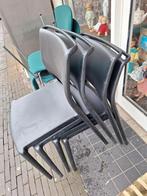 Italiaanse design stoelen - ontwerp georg pensi voor pedrali, Ophalen, Kunststof, Gebruikt, Zwart