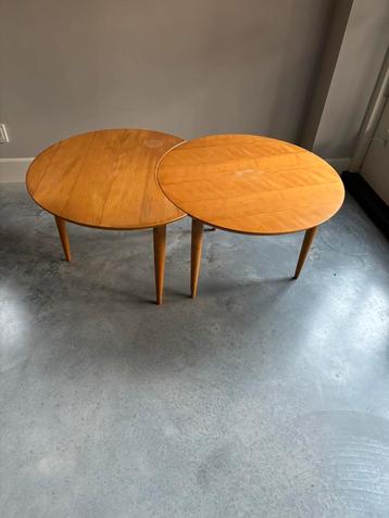 * Deens design - salontafel bijzettafel in 2 delen * beschikbaar voor biedingen