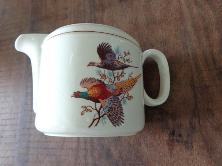Melkkan J&G Meakin England fazanten vintage, creme met bruin, Antiek en Kunst, Antiek | Servies los, Ophalen of Verzenden