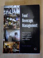 Food & Beverage Management ISBN 9781906884260, Ophalen of Verzenden, Zo goed als nieuw, Management