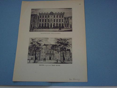Diverse Heliogravures 1915 + Staalgravures 1850 Den Haag, Antiek en Kunst, Kunst | Etsen en Gravures, Ophalen of Verzenden
