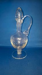 Sierlijke kristallen karaf, gegraveerd bloemmotief. 3A26/10, Antiek en Kunst, Ophalen of Verzenden
