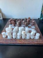 Marmer schaakspel., Een of twee spelers, Ophalen of Verzenden, Gebruikt