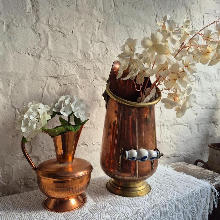 Koperen kolenkit, Antiek en Kunst, Antiek | Koper en Brons, Ophalen of Verzenden
