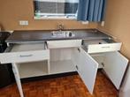 Keukenblok, Huis en Inrichting, Keuken | Keukenelementen, Ophalen, Wit, 150 tot 200 cm, Zo goed als nieuw
