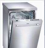 Siemens RVS Smalle  45 Cm Breed Vaatwasser gebruikt OK, Witgoed en Apparatuur, Vaatwasmachines, Gebruikt, Minder dan 45 cm, Kort programma